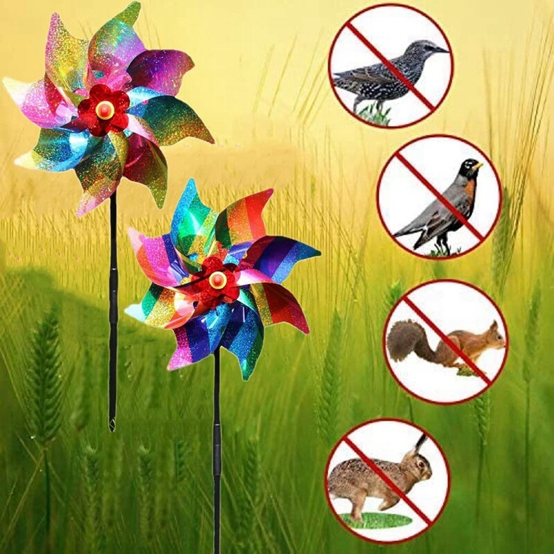 10Pcs High Reflective Bird Scarer Windmill,Bird Deterrent Scarer ...