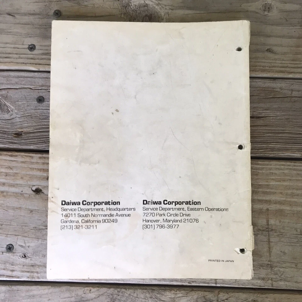 Carretes de pesca Daiwa 1978 manual de servicio + varios Foto 3 de 4