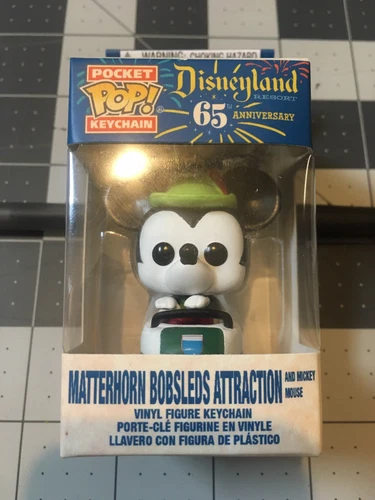 Disneyland 65th Anniversary Mickey Mouse Matterhorn Pocket Pop Keychain Funko