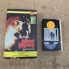 RARE BLOOD LEGACY UNCENSORED HORROR THRILLER Betamax Video GEMS CLAMSHELL
