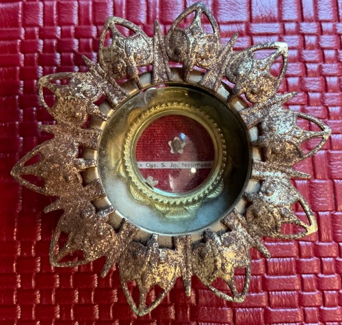 Vtg Saint John Neumann First Class Religious Catholic Reliquary Relic