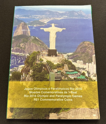 Brazil Bimetal R$1 Real Coin Commemorative Set Rio Olympics 2016