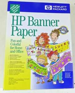 HP Banner Paper - Print Banners from Your Computer - 100 Sheets/ 15