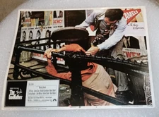 The GODFATHER Vintage Movie Theater Lobby Card POSTER fight scene  14" x 11"