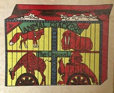 Original Vintage 1973 Animal Crackers Iron On Transfer