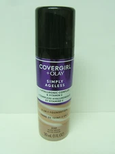 COVERGIRL + OLAY SIMPLY AGELESS 3-in-1 LIQUID FOUNDATION #232 NUDE BEIGE NEW