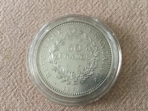 Pièces de monnaie françaises de 5 francs 50 francs, sur hercule
