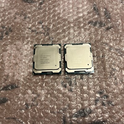 Lot 2 Intel Xeon E5-2630 V4 2.20GHz Server Processor SR2R7 @6A16