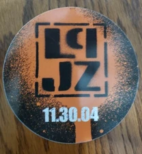 Linkin Park Jay-Z Collision Course Promo Sticker 2004 LPJZ 11.30.04 Orange
