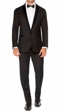 Mens Tuxedo 2 PC Suit 44 regular shawl collar Black