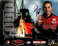 J.R. Todd Hand Signed 8x10 Cardstock 2008 NHRA Powerade Torco Top Fuel Team 