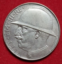 REGNO D’ITALIA VITTORIO EMANUELE III 20 LIRE 1928 ELMETTO ARGENTO  q.SPL RARA
