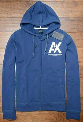 armani exchange blue hoodie