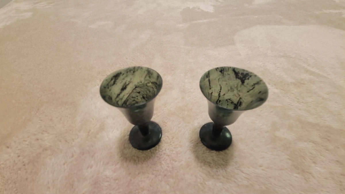 翡翠玻璃和杯中国古董| eBay