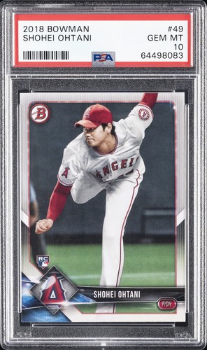 2018 BOWMAN #49 SHOHEI OHTANI ROOKIE RC PSA 10