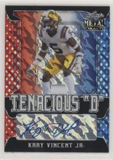 2021 Leaf Metal Draft Red White & Blue Marble 1/7 Kary Vincent Jr Auto 9r9