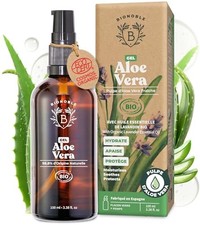 BIONOBLE Gel Aloe Vera Bio 97% avec Huile Essentielle de Lavande - Gel Aloe V...