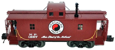 #ad NEW M.T.H. O Scale Northern Pacific N6b Caboose w Operating Signal Man NP1287 $70.36