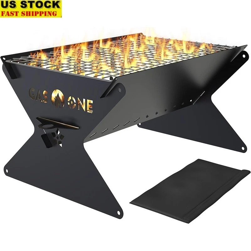 Portable Charcoal Grill Foldable BBQ Camping Outdoor Cooking Equipment Handy New