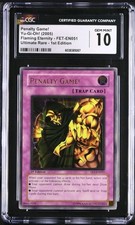 CGC 10 Yu-Gi-Oh! 2005 Penalty Game! (UTR) FET-EN051 Flaming Eternity 1st Edition