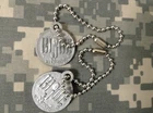 1964-1970 Original Hasbro Adventure Team G I Joe Dog Tags Two (2) - Nice