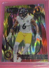 2024 Panini Select - Club Level Patrick Queen #286 Red & Yellow Shock Prizm