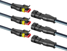 2Pin Connector,Injection Molded16 AWG Male and Female 2Wire Waterproof Connector
