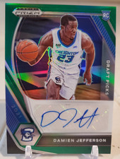 2021 Prizm DAMIEN JEFFERSON Green Refractor AUTO Autograph Rookie Card CREIGHTON