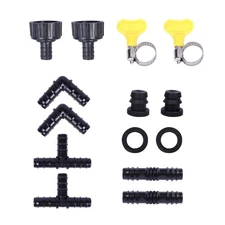 Soaker Hose Coupler Quick Set Connector | Irrigation Fittings Kit for 1/2"