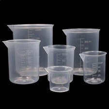 Präzise Kunststoff Messbecher Set (6-tlg.), 25ml-500ml