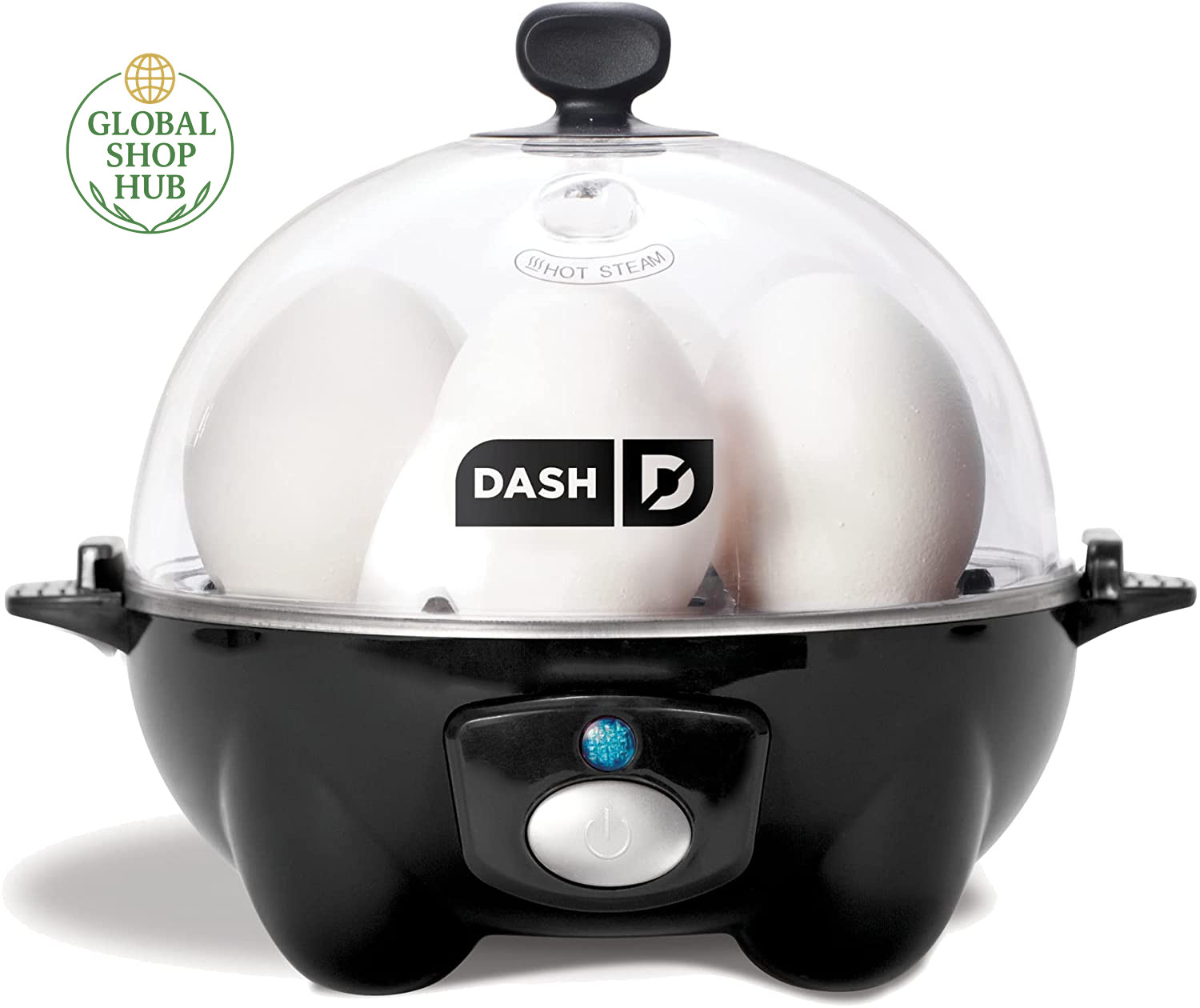 Rapid Egg Cooker: 6 Egg Capacity Electric Egg Cooker for Hard Boiled Eggs, Poach