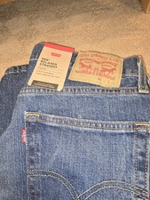 Levi's 559 Relaxed Straight Fit Jeans VintageBlue Stretch 32/32 Msrp 69.50 NEW
