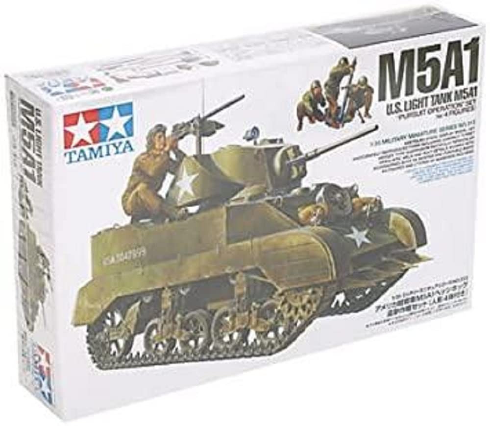 Tamiya 1/35 M5A1 With 4 Figures Kit - 35313 - Image 10
