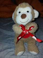 Dan Dee Monkey Plush Plushie Kids Toy Heart Valentines Day Christmas Festive 11