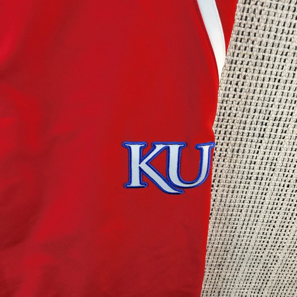 Kansas Jayhawks Pants Women Large Red Blue NCAA Basketball Adidas adizero - Image 2 of 4