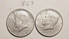 KENNEDY HALF DOLLAR,  40%  SILVER, 01967-P,  1967-P, ----369