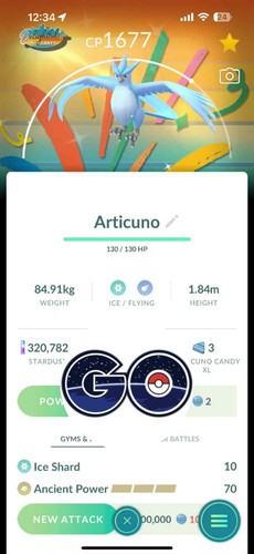 Pokémon Go - Shiny Articuno Special Delightful Days Background - TRADE or PTC