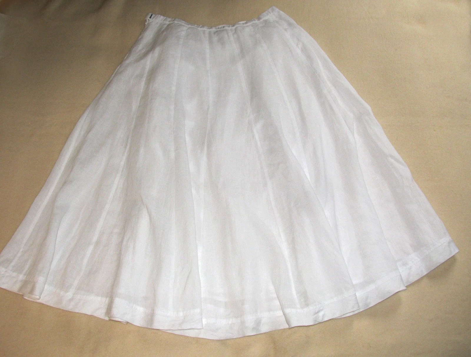 J.JILL White 100% LINEN Full Skirt, Flared Gored Midi/Maxi, M-L
Opens in a new window or tab