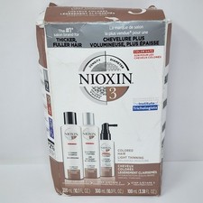 Nioxin System 3 Colored Hair Light Thinning Kit Shampoo Conditioner Treatment
