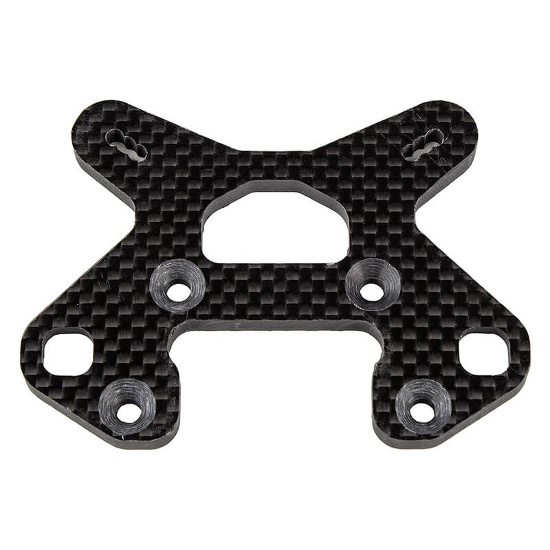 Team Associated RC8B4.1/E FT Front Shock Tower 26.5, Carbon