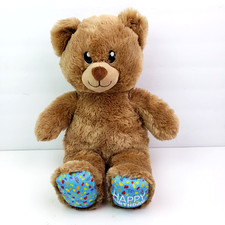 Build a Bear BAB Happy Birthday Kids 16" Brown Teddy Bear Plush Stuffed Animal