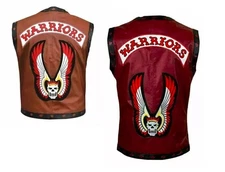 Stylish Vest Leather Jacket Bike Riders Halloween Costume Warriors Movie
