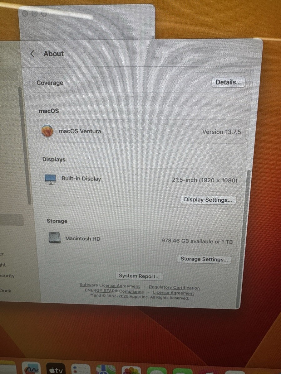 Apple iMac 21.5