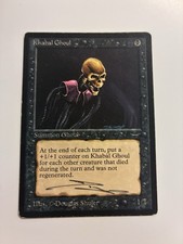 Khabal Ghoul Arabian Nights HP Heavy Play MTG Magic The Gathering Signed???