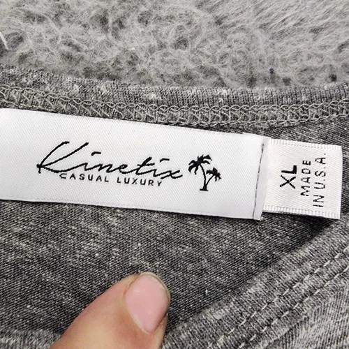 Kinetix Shirt Mens XL Gray Short Sleeve Crew Neck Tee *NWT* image 3