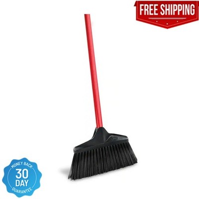 Libman 10-inch Lobby Broom With Short Steel Handle For Quick Sweep