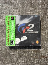 Gran Turismo 2 PS1 BLACK LABEL GREATEST HITS SEALED with Hang Tab/Y Folds READ