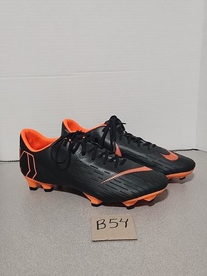 Nike Mercurial Vapor XII Pro FG ACC Soccer Cleats Black Orange AH7382-081 Sz 8.5