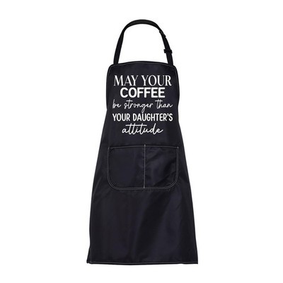 Funny Coffee Kitchen Apron Mom Mother Daughter Gift Stronger Attitude Bib