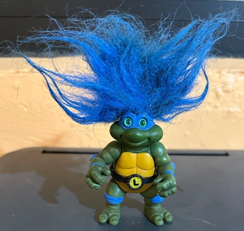 Vtg 1993 Mirage Studios TMNT Teenage Mutant Ninja Turtles Leonardo Troll Doll